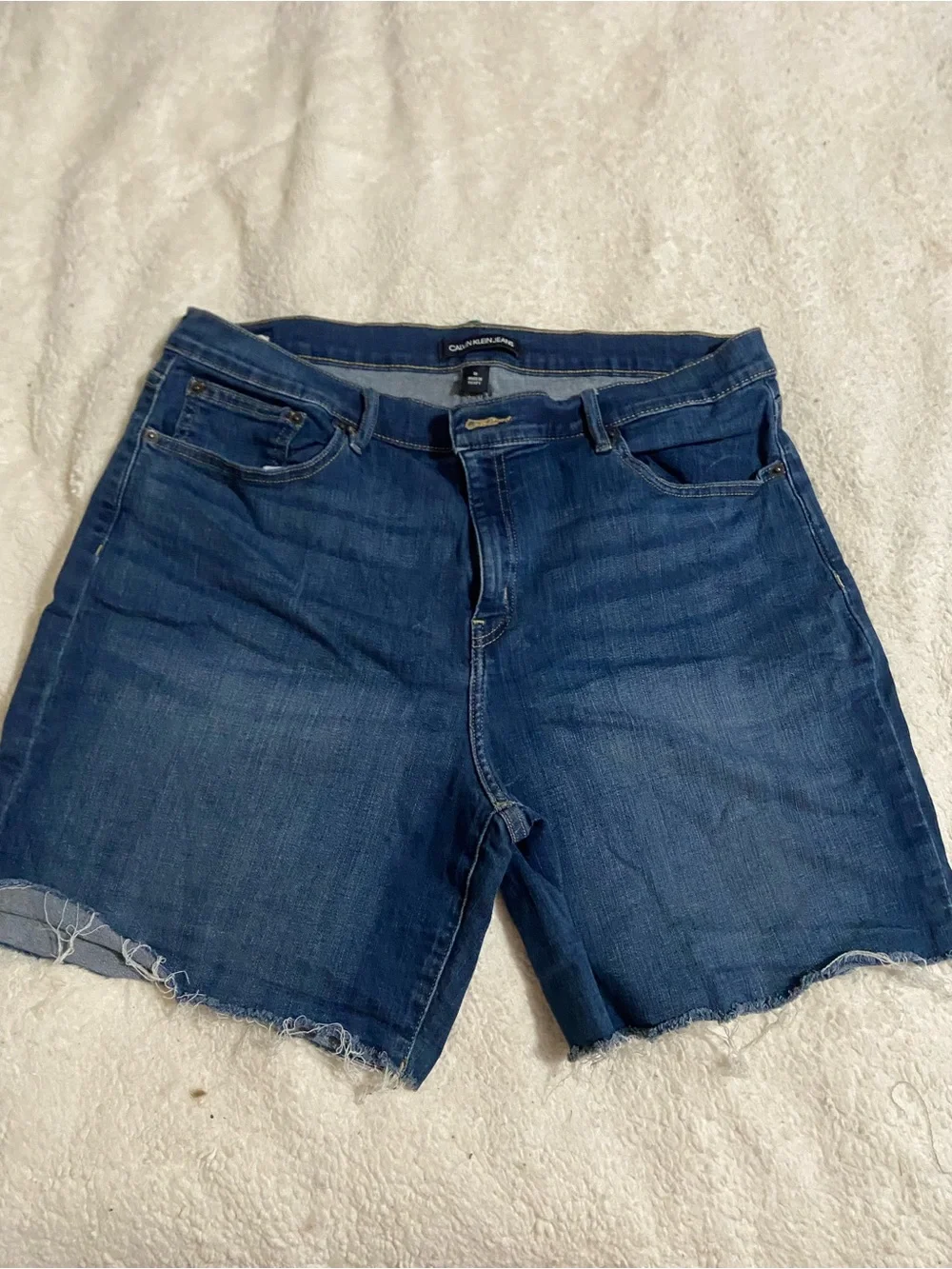 Calvin Klein Jeans dark blue denim shorts